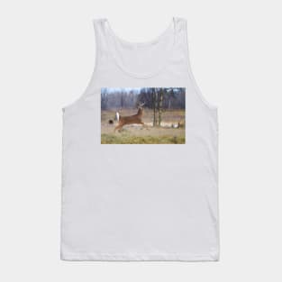 Deer Run - White-tailed deer Tank Top